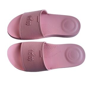 Fitflop Iqushion Women's Size 11 pink Pool Slide Flat cushioned Sandals New